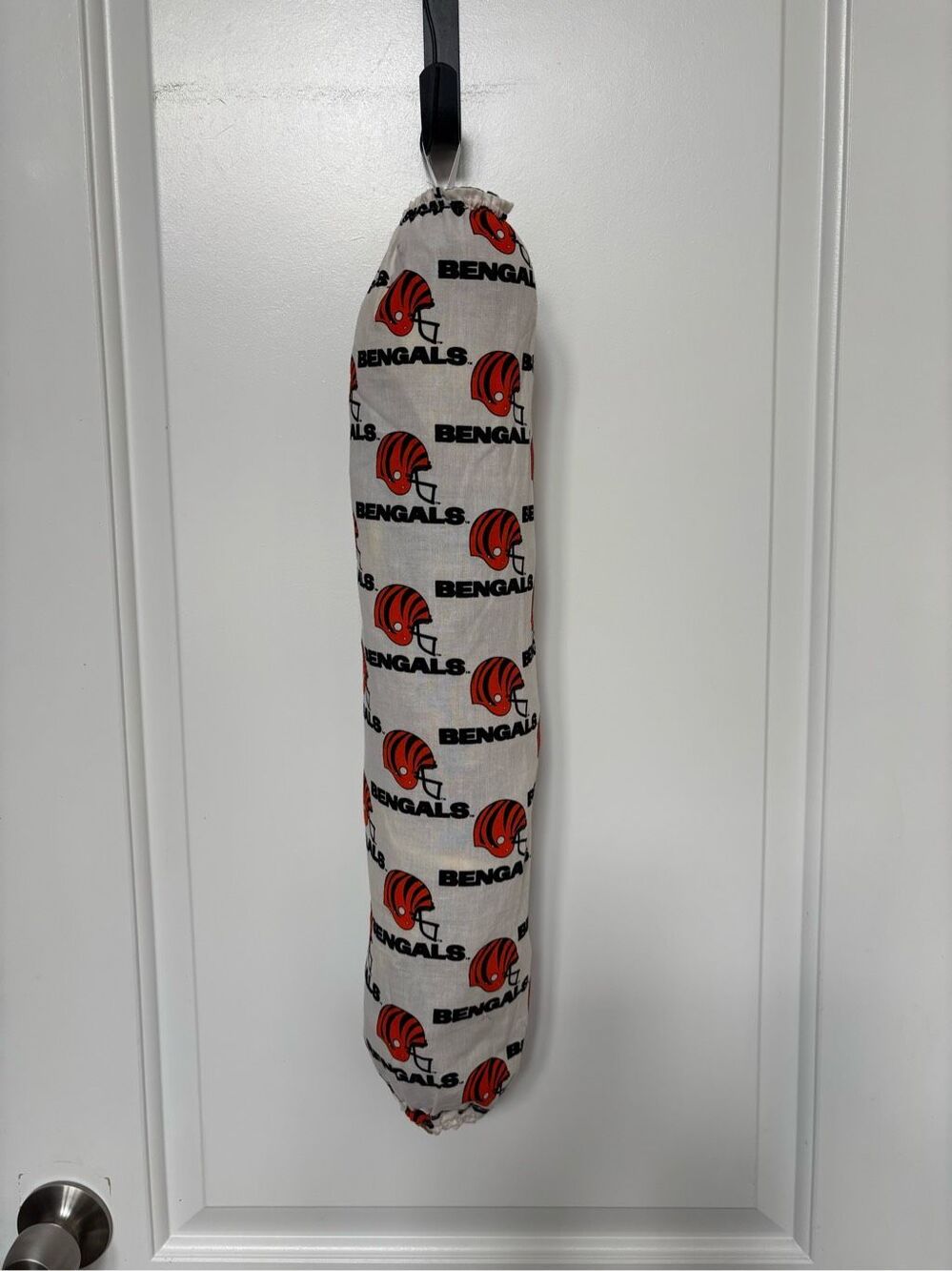 Handmade Plastic Bag Holder- Bengals